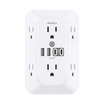 Addtam Surge Protector Extender, 6-OUTLET Splitter With 4 No Pd, White. Fixed Price $13.99.