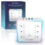 Bell+howell Surge Protector Power Strip Flat Wall Plug Extender 6 Outlets. Fixed Price $19.99.