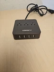 Kinfayv Power Strip With 4 Usb Ports & 3 Outlets - Portable Surge P.... Fixed Price $20.00.