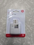 Ge Power Splitter Grounded Wall Tap Adapter 3-OUTLET Extender White 58368. Fixed Price $6.99.