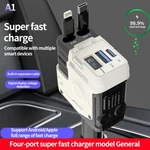 4 Usb Port Super Fast Car Charger Adapter For Iphone Samsung Android Lot. Fixed Price $17.00.