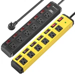 6 Outlets Heavy Duty Power STRIP,1200J Surge Protector Ft, Individual Switches. Fixed Price $29.99.