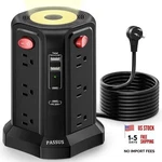 Surge Protector Power Strip 10 Ft Cord, Pd 20W Usb BLACK-2A2C. Fixed Price $40.99.