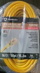 Southwire 16/3 Insulated Outdoor Extension Cord With Lighted End 50-FOOT. Fixed Price $19.00.