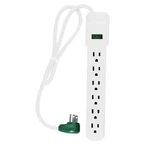 (G-16103MS) Ft. 14 / Indoor Outlet Surge Protector Kink Free, White. Fixed Price $22.36.