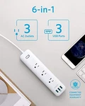 Anker With Usb 3-OUTLET Poweriq A9131 White. Fixed Price $26.61.