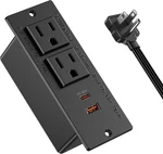Recessed Power Strip Pd 30W Fast Charging,flush Usb-c Ports, Black. Fixed Price $32.98.