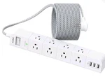One Beat 10 Ft Cord Power Strip Surge Protector 3 Usb 8 Ac Plugs Model OB4U5W. Fixed Price $16.25.
