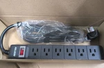 Bestek MRJ6005 Surge Protector Blackpower Strip Outlets - Nib. Fixed Price $22.00.