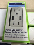 Leviton 15A Duplex Usb Charger Outlet White T5632-W Lot Of 8. Fixed Price $66.50.