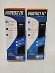 (lot Of 2)-TRIPP Lite #TLP712B Outlet 12FT Cord 1080 Joules Black Nib. Fixed Price $29.95.