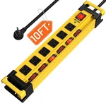 Power Strip Surge Protector 2700J With Individual Switches And Flat Plug, 10F.... Fixed Price $46.97.