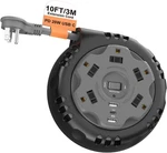 Retractable Power Strip Extension Cord Reel With Usb Pd 20W, Etl Listed Flat. Fixed Price $43.80.