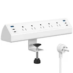 Jgstkcity Desk Clamp Power Strip Usb C,40W Total 6 Ports - 40W, White. Fixed Price $50.62.