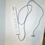 Addtam 6-OUTLET Surge Protector Power Strip Usb Ports White 6-10FT Braided Cord. Fixed Price $21.99.