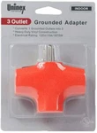 Uninex PS37U T-shape 3-OUTLET Adapter, Heavy Duty, Ul Listed, Orange. Fixed Price $9.59.