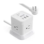 Beva Power Strip With Usb - 5FT Long Extension Cord 4 Widely Spaced Outl.... Fixed Price $24.84.