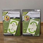 Pair Of New Electrical 36012-A Degree Rotating Duplex Outlets, Almond. Fixed Price $23.95.
