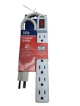 White Power Strip Do Best 6-OUTLET 2 Ft. Cord LTS-6. Fixed Price $17.50.