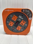 LINK2HOME Cord Reel 25 Ft. Extension Power Outlets, Usb Ports, 2.4A**. Fixed Price $34.00.