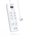 Anker A9181 Power Strip Surge Protector With Usb, 6FT, Outlets, 2 Ports. Fixed Price $32.03.