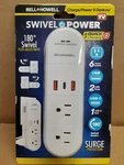 Bell + Howell Swivel Power Charging Station 6 Outlets 3 Usb W/ Surge Protector. Fixed Price $15.00.