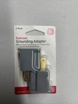 Ge 54302 Polarized Grounding Adapters Outlet Gray Pk. Fixed Price $5.00.