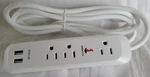 Jiangsiling Power Strip Surge Protector W/2 Usb Charging Ports 3 Outlet 2.4 A.... Fixed Price $9.99.