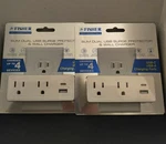 2 Fisher Tech Essentials Slim Dual Usb Surge Protector & Wall Chargers. Fixed Price $6.00.