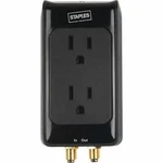 Home Theater Surge Protector 2 Outlets, Coaxial, Precaution Item Sealed, Staples. Fixed Price $25.62.