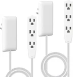 Lider Flat-face Outlet Extender With 3 Receptacles, FT-2 Pack, White. Fixed Price $41.58.