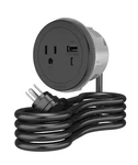 Legrand Wiremold 15 Amp Round Furniture Power Outlet, Rfpcruauc-bk Black. Fixed Price $69.36.