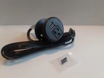 Intertek Table Desk Power Grommet 2 Usb Outlets Adapter Hub Black 5010697. Fixed Price $13.99.