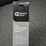 Commercial Electric 36" Power Strip Outlet Usb Charging 6FT Cord New. Fixed Price $26.99.