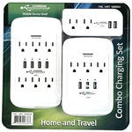 1600024 Charging Essentials Home And Travel Combo Set Surge Protected,. Fixed Price $24.95.