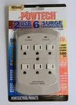 6 Ac Outlet Wall Tap Mount Surge Protector With Dual Usb Charging Ports. Fixed Price $21.95.