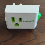 Tricklestar Single Outlet Power Tap With On/off Switch, 1800W, White/green, 120V. Fixed Price $8.99.