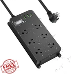 Outdoor Power Strip Outlet 3 Usb 6FT Cord, Weatherproof Surge Protector. Fixed Price $81.99.