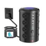 Tower Power Strip Surge Protector With 16 Outlets And 5 Ports (2 Usb-c), 6FT. Fixed Price $107.09.