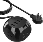 Ceptics Usb Power Strip Cube Compact Size, 21W 3 Outlets + 4 Ports. Fixed Price $14.99.