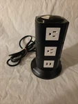 Safemore 8 Ac Outlets 4 Usb Charging Station Power Strip Tower Surge Protector. Fixed Price $19.98.