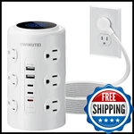 Tower Power Strip With Dedicated Pd 20W Fast-charging Port, 12 Outlets, 5 Usb. Fixed Price $43.09.