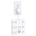 Short Extension Cord 4 Inch, Flat Plug Small Power Strip With 12 Ac & USB(2.... Fixed Price $25.04.