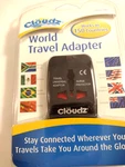 Nib Cloudz Travel Adapter Electric Conversion Worldwide 150 Countries Bk. Fixed Price $14.85.
