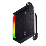 Cyberpower - GXS604C2 Outlet Surge Protector With Rgb Lighting And Usb Char.... Fixed Price $29.99.
