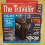 The Traveler Tripp Lite Portable Surge Protection 2 Ac Outlets 1050 Joules New. Fixed Price $15.19.