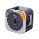 Hdx 30 Ft. 16/3 Extension Cord Reel With 4 Grounded Outlets & Surge Protector. Fixed Price $38.00.