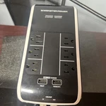 Monster Power Platinum 600 6-OUTLET/2-USB Surge Protector Strip Black. Fixed Price $20.00.
