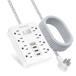 Boparte Surge Protector Power Strip, Extension Cord 10FT-PD 30W, White. Fixed Price $23.58.
