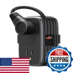 Ntonpower Gan 63W Strip Port Outlets 2 USB1 Usb-c 4FT Retractable. Fixed Price $59.30.